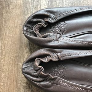 Tory Burch Shoes - Tory Burch Minnie Flat Brown and Gold Tory Burch Shoes - Tory Burch Minnie Flat Brown and Gold